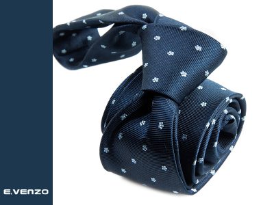 wąski krawat jedwabny Venzo 532