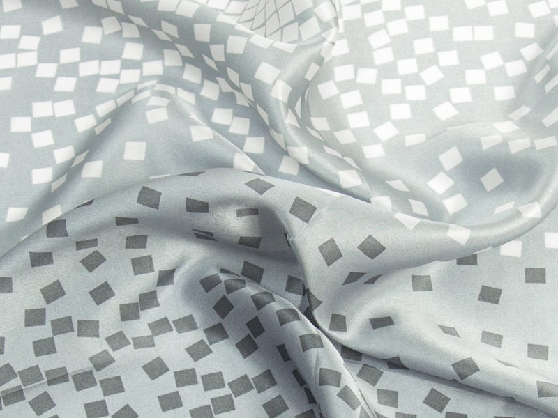 Apaszka jedwabna BLOCKS-SCARFS-GREY