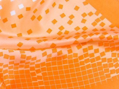 Apaszka jedwabna BLOCKS-SCARFS-ORANGE