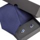 Zestaw upominkowy: Krawat jedwabny Venzo + spinki do mankietów zapakowane w eleganckie opakowanie kartonowe 491