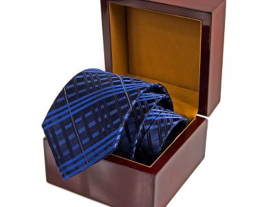 pudełko drewniane na krawat