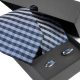 prezent dla męża: Krawat jedwabny + spinki 587B