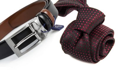 zestaw na prezent : krawat + pasek m736
