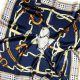 Apaszka jedwabna na prezent - CLASSIC-ITALY-DEEP-BLUE-SCARF