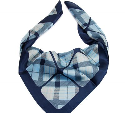 apaszka jedwabna BUR1-BLUE-SCARF