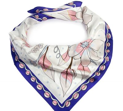 apaszka jedwabna GIOVANNA-WHITE-SCARF-